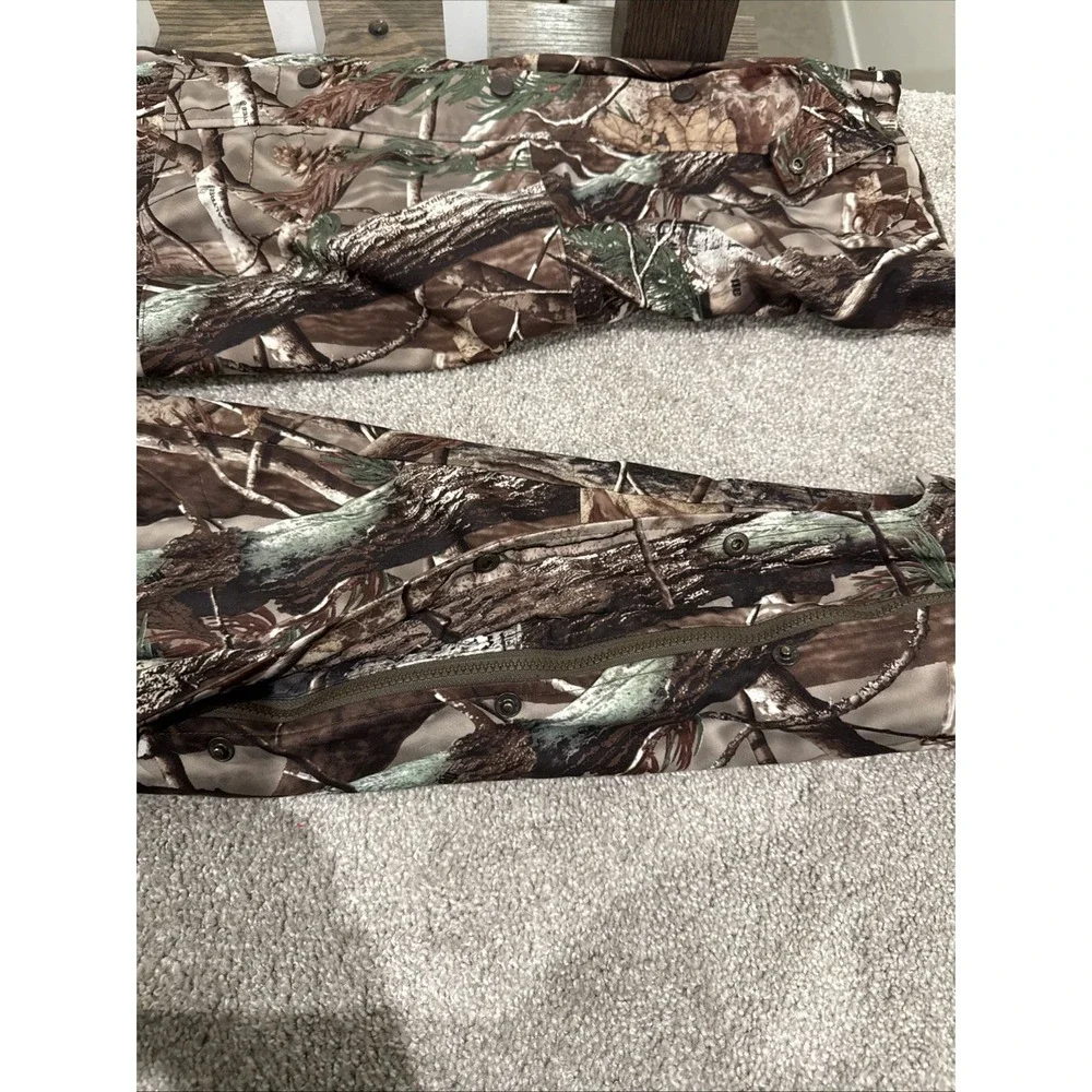 CABELAS REALTREE CAMO DRY PLUS WEATHER PROOF SCENT BLOCKER PANTS XL REG STRETCH